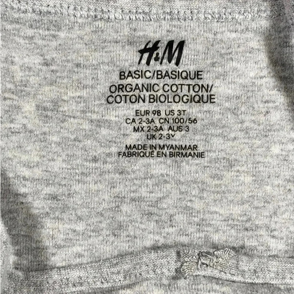 4/$20  H&M Light Gray Cotton Tank Onesie - Picture 4 of 4